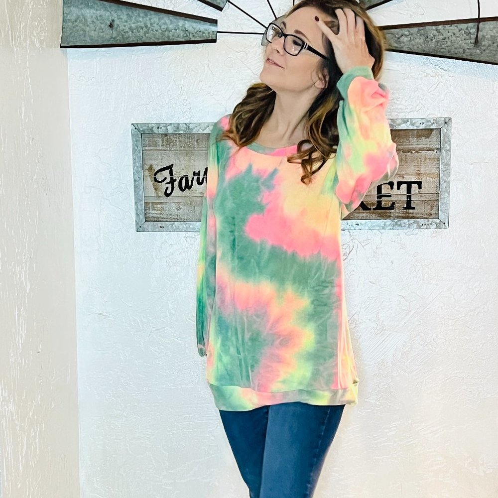 Rainbow Tie Dye Long Sleeve